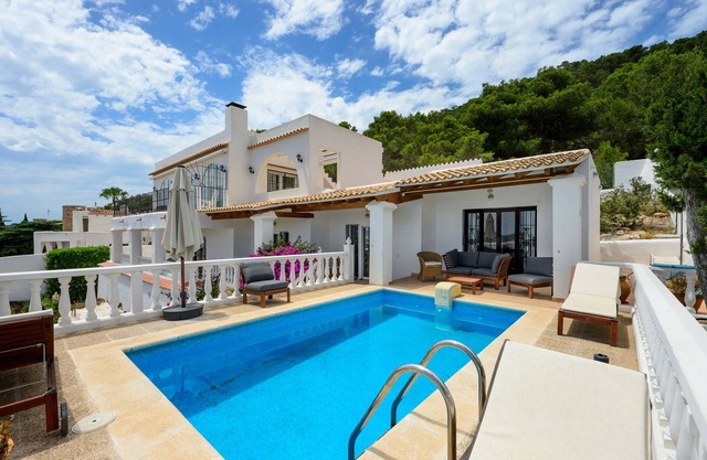 Holiday Home "Can Carlos Ibiza" with Sea View, Pool, Terrace & Garden