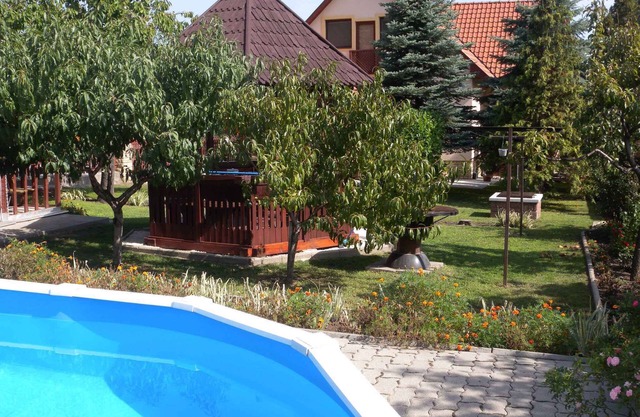 Holiday home with outdoor pool and air conditioning