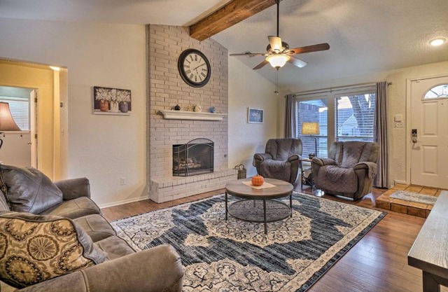 Home with Screened Porch about 10 Miles to Dtwn OKC!