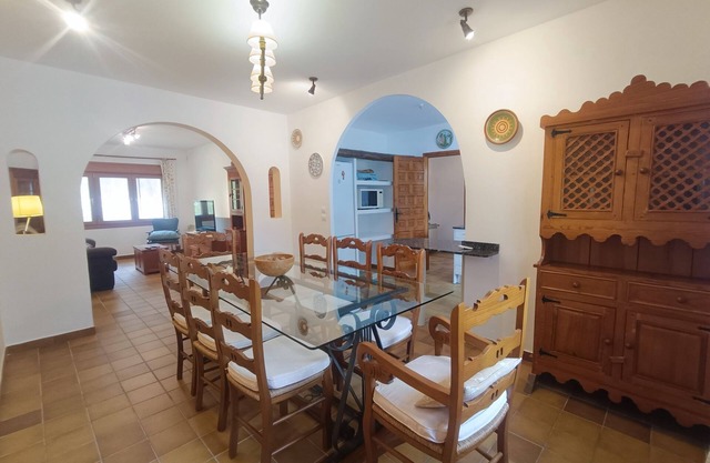 House surrounded by pine trees five kilometers from motorland in a very quiet village