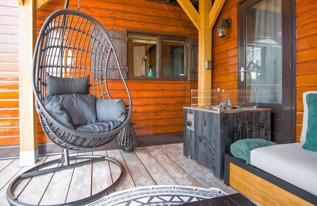 Ibiza style chalet with lounge terrace