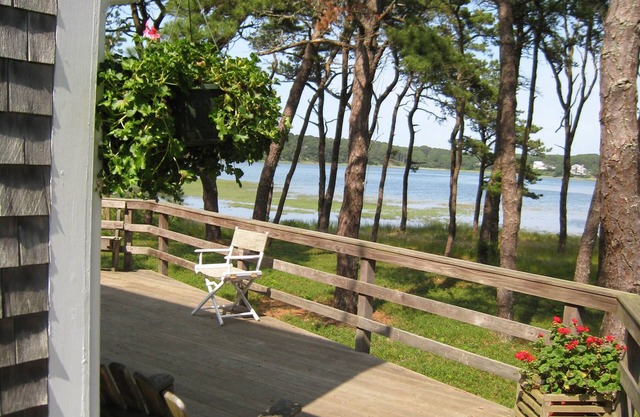 Idyllic Waterfront Home on Drummer Cove in Quiet Pine Grove on Pleasant Point.