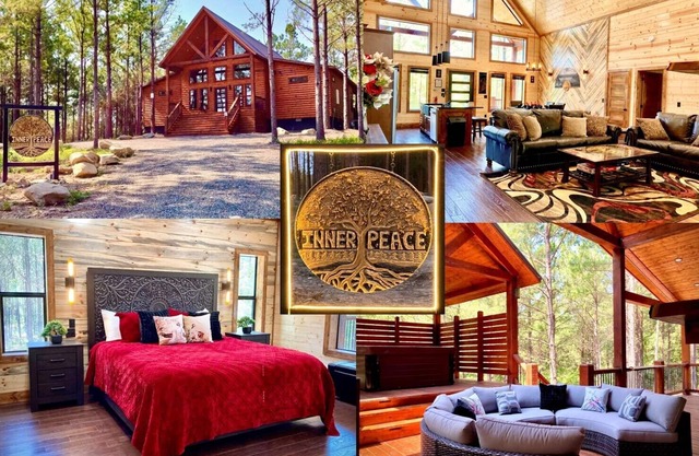INNER PEACE Luxury Cabin: XL Hot Tub 2Firpl - Prepare to be Delighted!