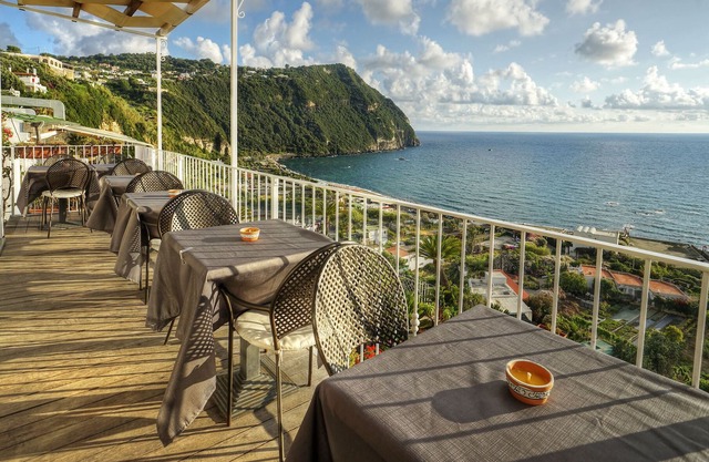Ischia-Forio with a breathtaking view, above the Poseidon Gardens, 3 people