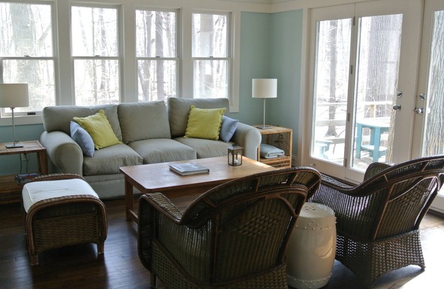 It's a short walk to our private beach from this adorable cottage.