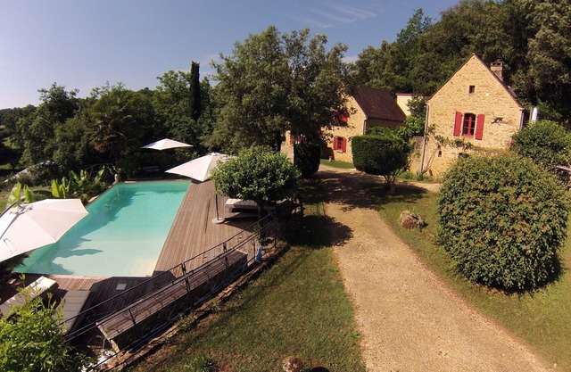 Jacuzzi, sauna, pool. 18thC house. New Listing.
