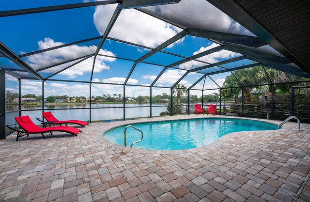 Jan2026 open luxury waterfront pool villa. Low fall rates