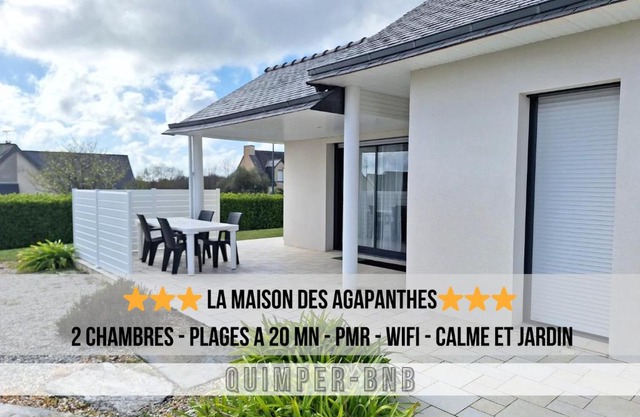 La Maison des Agapanthes - accès PMR - à 20 mn des Plages
