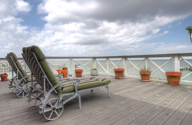 La Petit Maison, is a waterfront two-story cottage near Kemah,TX