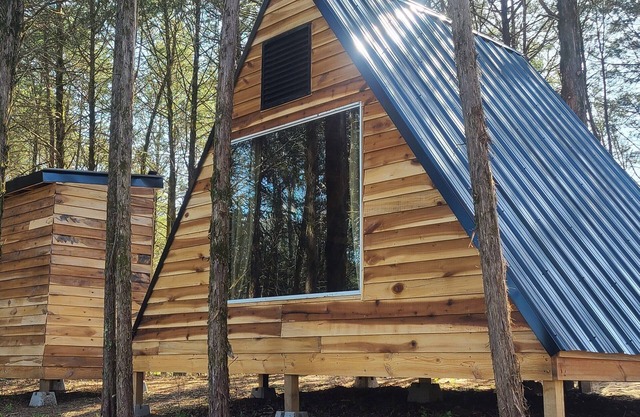 "Lady A"-frame Glamping Cabin @Nolichucky River near Smoky Mtns.