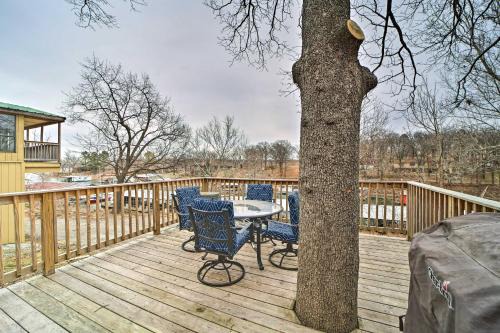 Lakefront Eucha Escape with Views and Boat Slip!