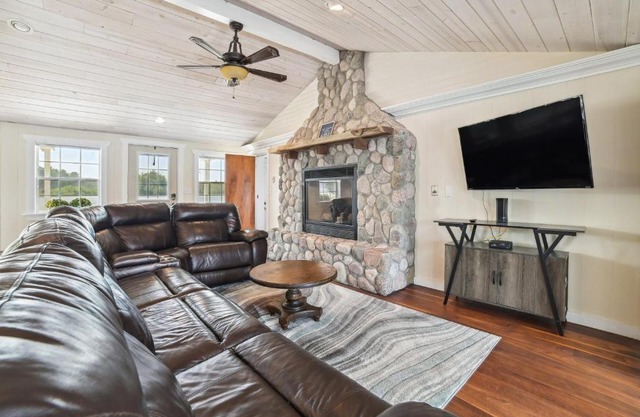 Lakefront Gladwin Vacation Rental with Deck and Dock!