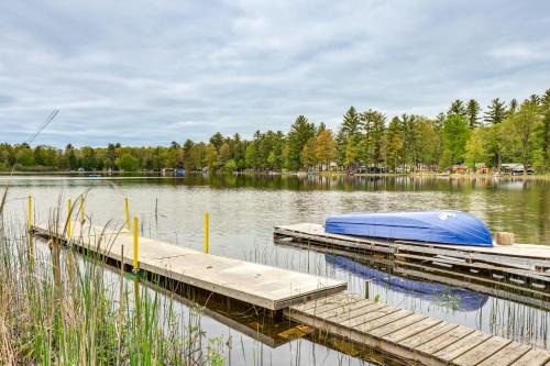 Lakefront Group Getaway with Dock in Baldwin!