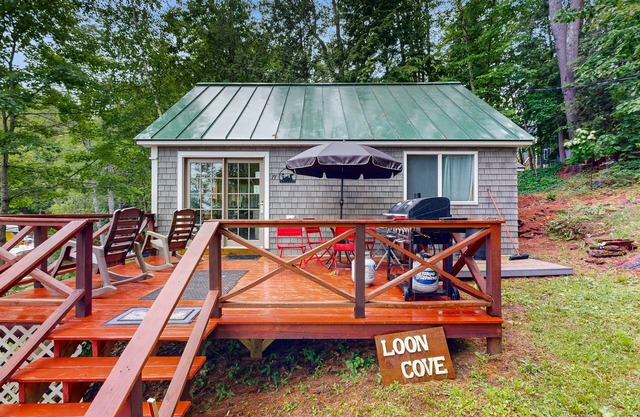 Lakefront home on McGrath Pond - once featured on Maine Cabin Masters