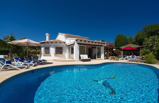 Large and comfortable villa with private pool in Javea, on the Costa Blanca, Spain for 6 persons