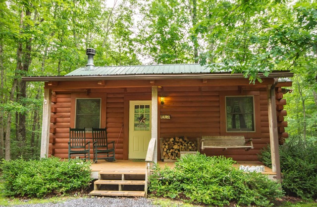 Laurel Cabin is romantic, cozy and all around perfect for couples!