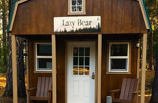 Lazy Bear Cabin 6 - Restrooms and Showers are a short walk away.