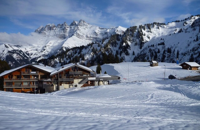 Les Portes du Soleil duplex apartment sleeps 9 ski-in ski-out