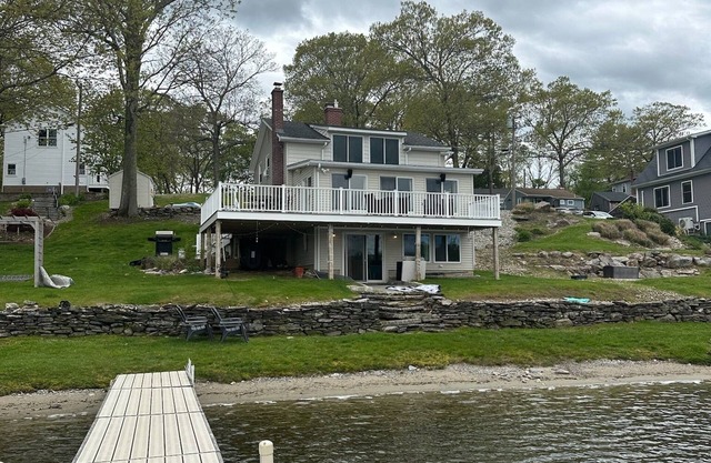 Located on Coventry Lake. Walk out the back door and you are in the lake!