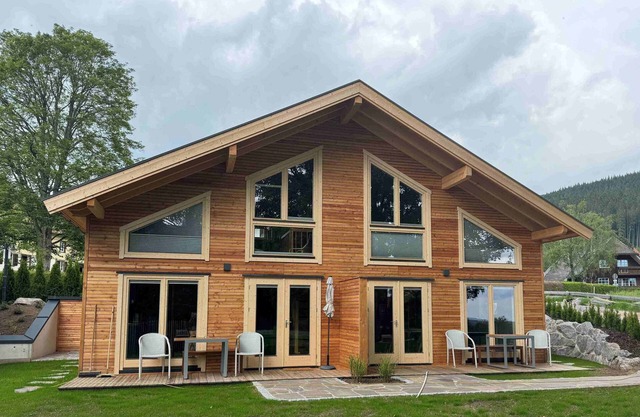 Log cabin with 70 sqm, 2 bedrooms, 1 living/sleeping area, max. for 6 persons