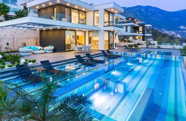Luxurious four bedroom villa, stunning sea and mountain views over Kalkan