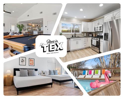 Luxury Austin Getaway Pool Games and Fun for 12