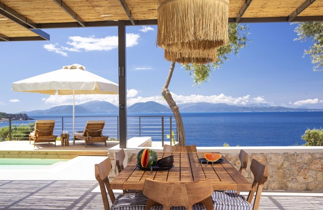 LUXURY BEACH VILLA private pool sea views 50M FROM THE AMMOUSSA BEACH