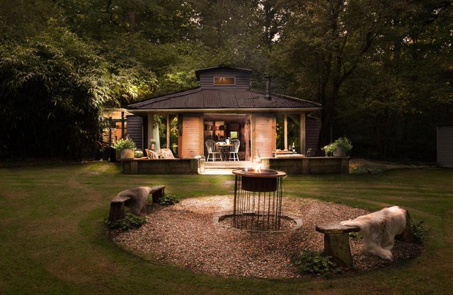 Luxury Boltholes cabin in the woods with hot tub