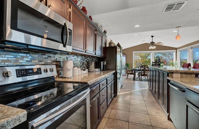 Luxury Home with Strip Views from Dining Room, and 2 Patios