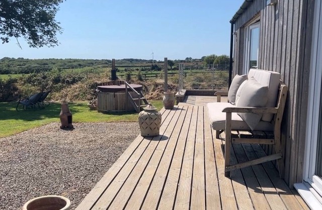 Luxury hot tub lodge in the heart of Pembrokeshire