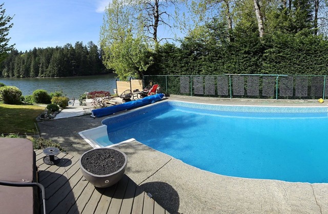 Luxury ocean dock pool villa