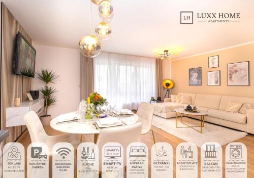 Luxx Home BC, Zentral - Balkon - Parkplatz - voll ausgestattete Küche
