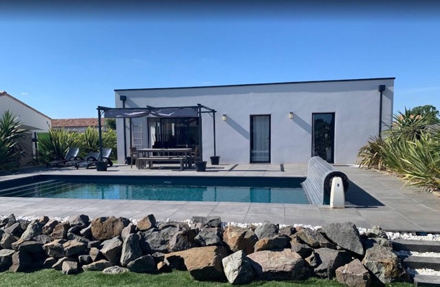 Maison Calme,8 Pers., Piscine Privative Chauffée,2 kms Plage