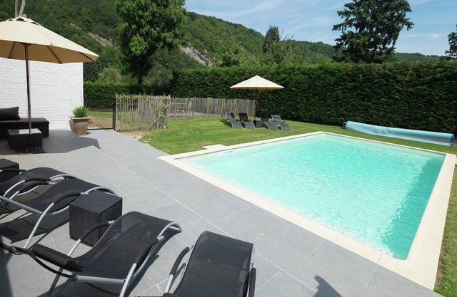 Mansion by Meuse near Dinant Fortress