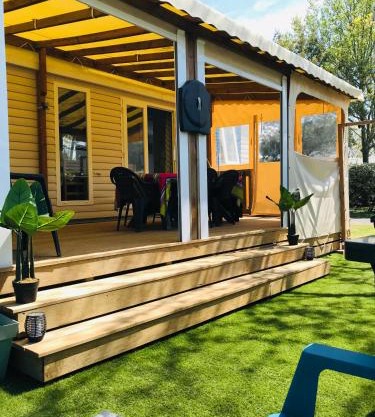 Mobil-Home Camping 4* Landes Lac et Océan 6 à 8 p.