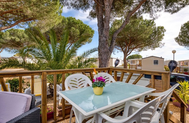 Mobile Home "Tout Confort" with Shared Pool & Private Terrace