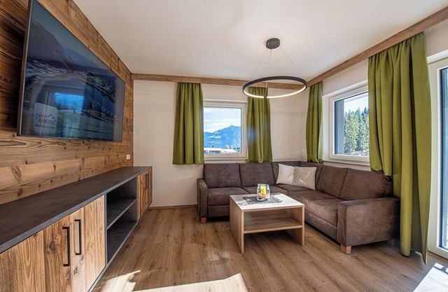 Modern apartment with mountain view, sauna, and close to the slopes
