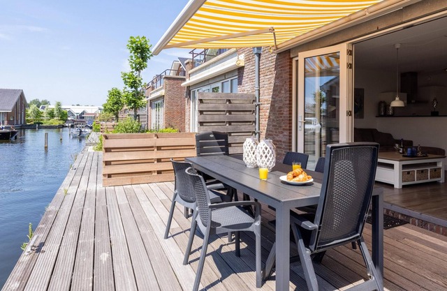Modern apartment with jetty