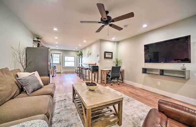 Modern Apt Near Lake George - Walk to Beach!