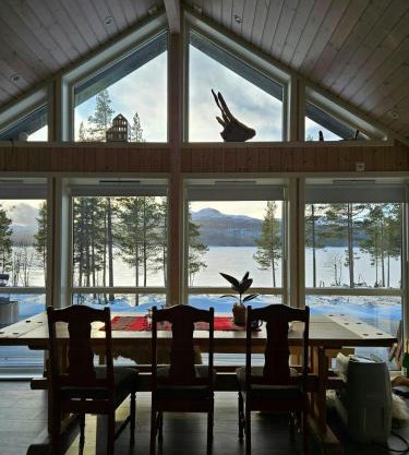 Modern Cabin With Panoramic Views Near Langedrag