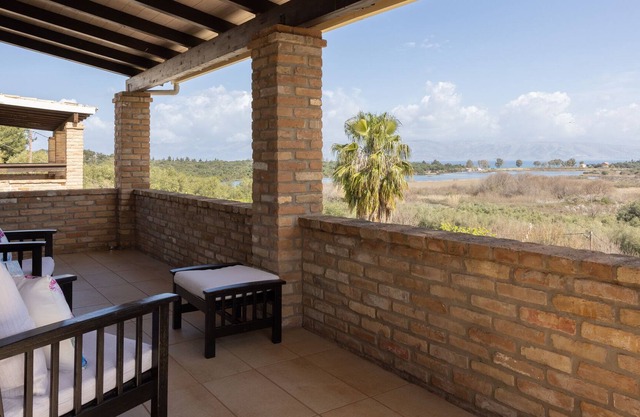 Nature meets luxury at Antinioti View three-bedroom House .