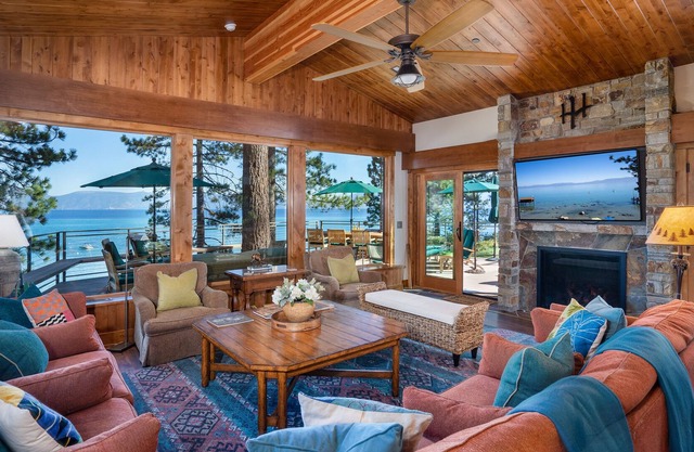 NEW - LAKEFRONT West Shore Tahoe Estate w/ PRIVATE BEACH - 31 Day Minimum