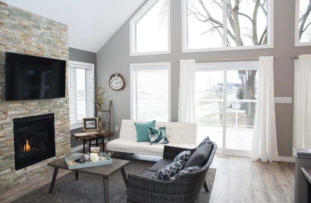Newly built cottage with a stunning view