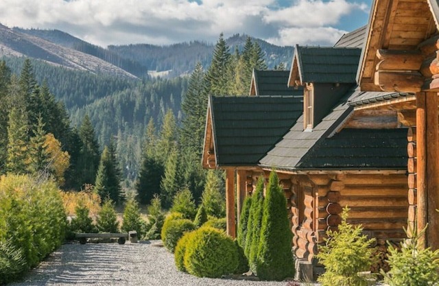 Nydala Rustic - Premium chalet with a fireplace, private sauna and Mountain View