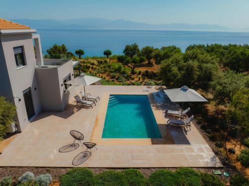 Oceanfront Villa Elaia Private Pool & Panoramic Views