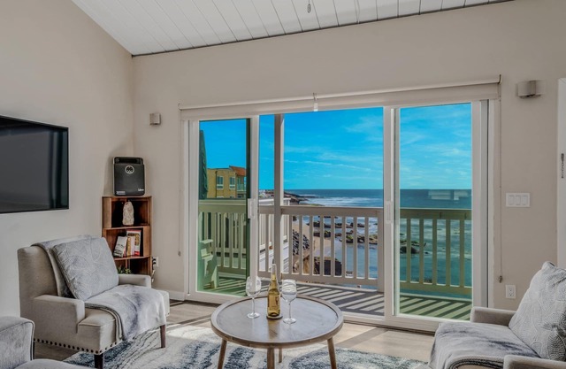 Oceanfront with stunning views.