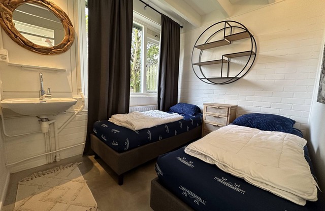 On a small vacation park, quiet, detached house with large garden