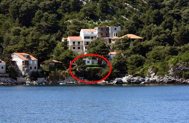 One bedroom apartment with balcony and sea view Sobra, Mljet (A-4936-a)