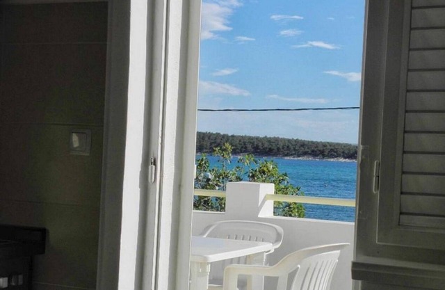 One bedroom apartment with terrace and sea view Barbat, Rab (A-22053-b)