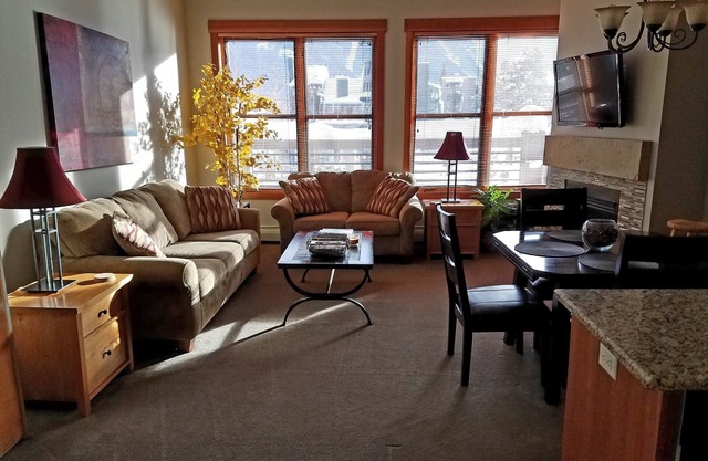 Our studio condo is the closest condo to the Eagle Lift. Just steps away.